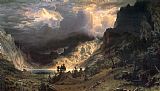 Storm in the Rocky Mountains, Mt Rosalie by Albert Bierstadt